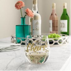 House of Hampton Farmington Cheers Plastic 14 oz. Stemless Wine Glass HOHM7186